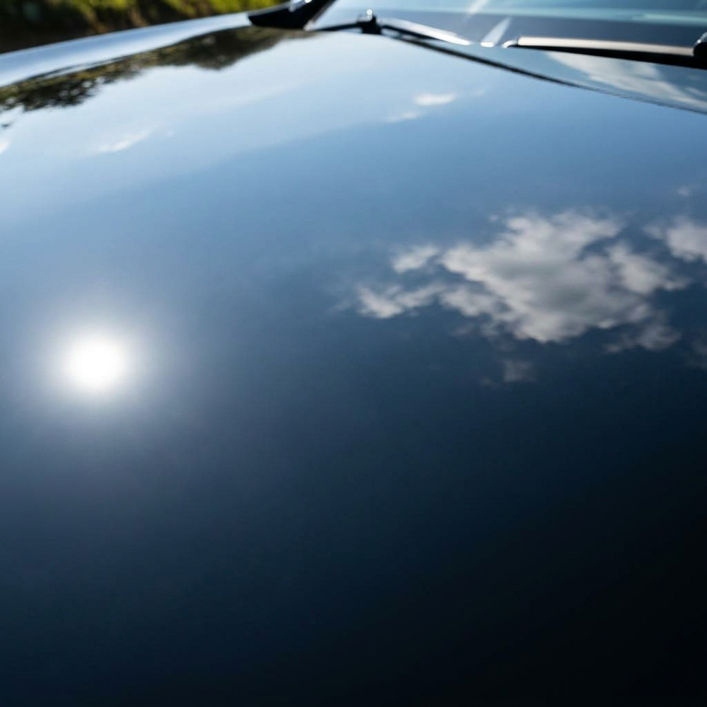 Mirror finish black paint after paint correction and ceramic coating