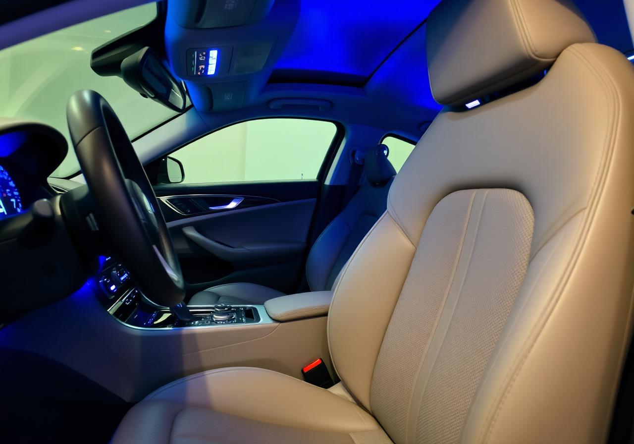Pristine luxury car interior after mobile detailing service in Scranton, PA