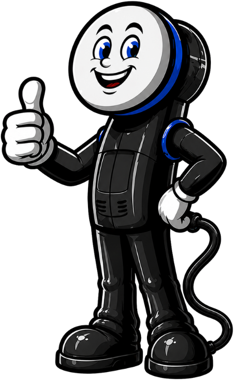 Buff the ZMD mascot — friendly polisher giving a thumbs up